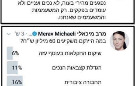 מרב מיכאלי היא סוכנת בורות, והציוץ שלה הוא ההוחכה לך